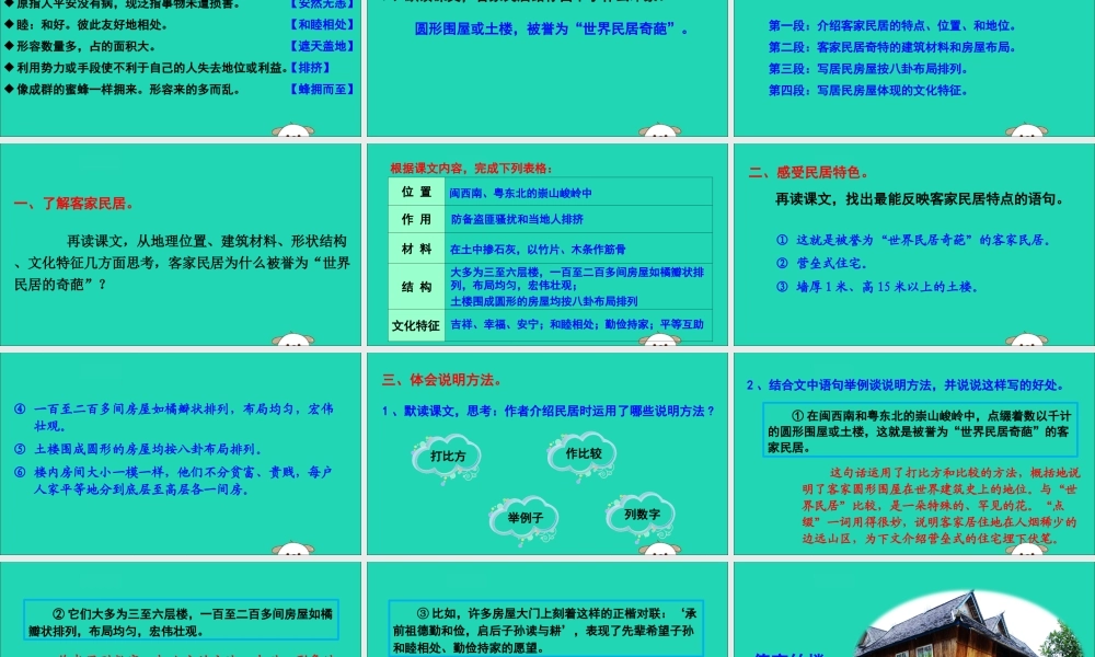 六年级语文下册 第二组 8 各具特色的民居教学课件 新人教版-新人教版小学六年级下册语文课件