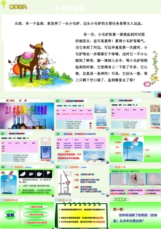 四年级科学上册 2.1 水能溶解一些物质课件4 教科版-教科版小学四年级上册自然科学课件