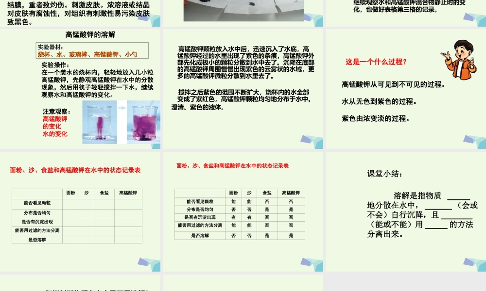 四年级科学上册 2.2 水是怎样溶解物质的课件1 教科版-教科版小学四年级上册自然科学课件