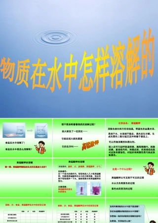 四年级科学上册 2.2 水是怎样溶解物质的课件3 教科版-教科版小学四年级上册自然科学课件