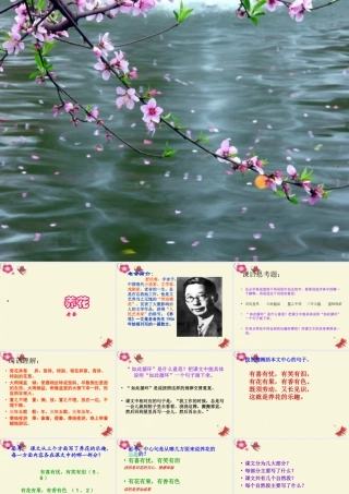 六年级语文下册 第3单元 7《养花》课件4 语文A版-语文A版小学六年级下册语文课件