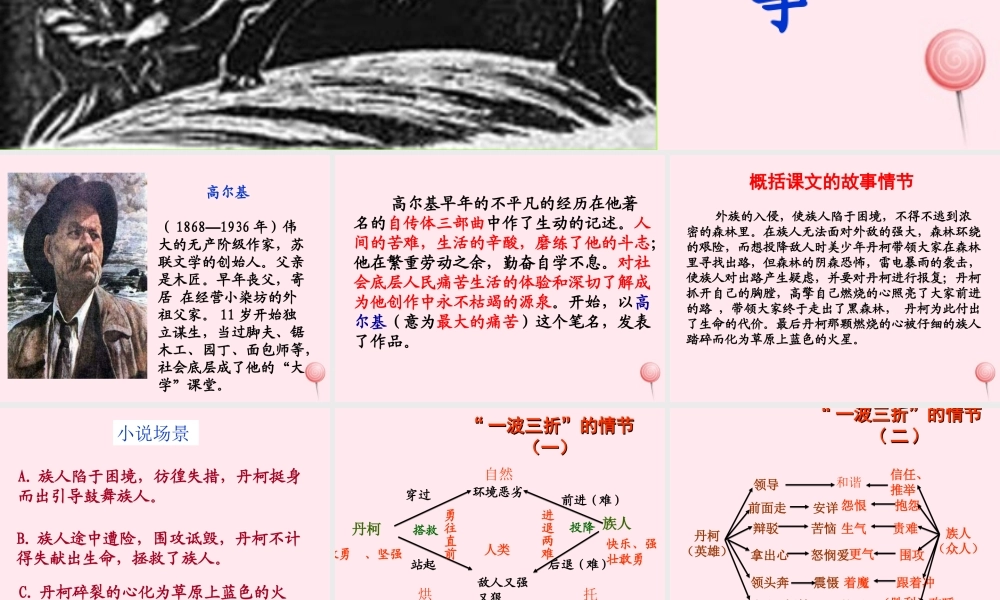 六年级语文下册《丹柯的故事》教学课件 教科版-教科版小学六年级下册语文课件