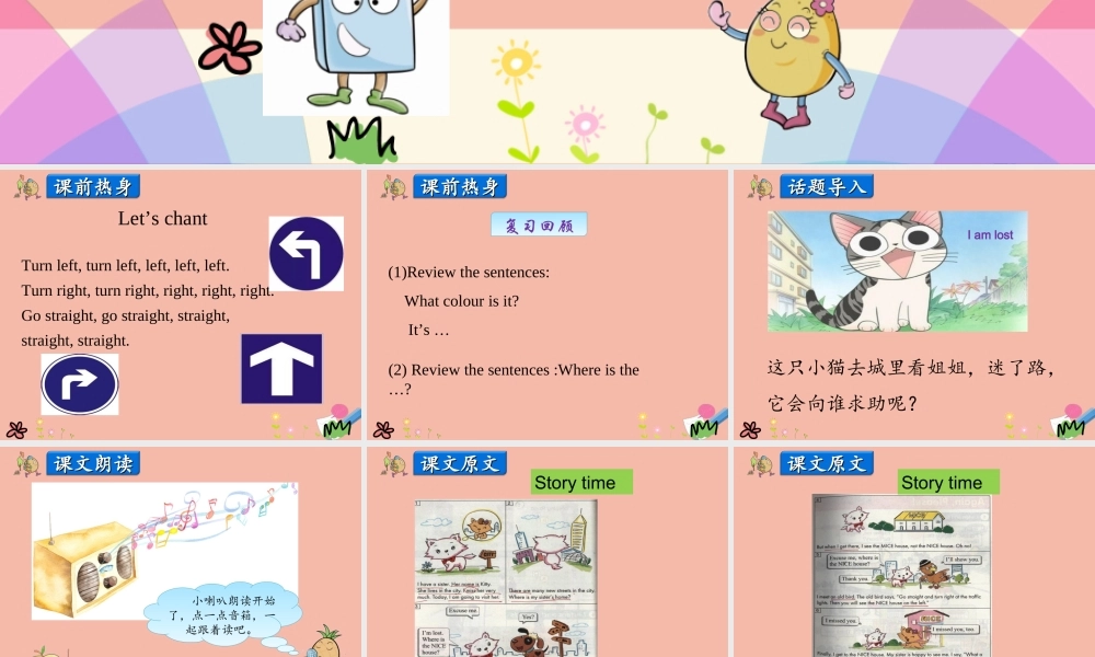 四年级英语上册 Unit 3 Let’s Go Lesson 6 Lost in the City课件 冀教版（三起）-冀教版小学四年级上册英语课件