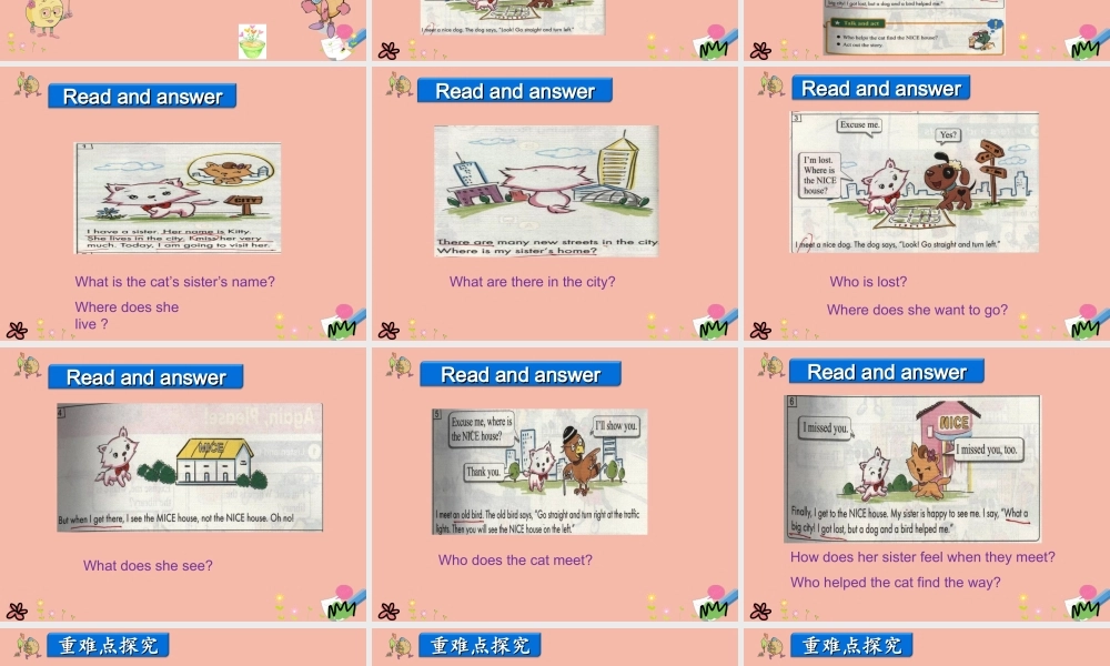 四年级英语上册 Unit 3 Let’s Go Lesson 6 Lost in the City课件 冀教版（三起）-冀教版小学四年级上册英语课件