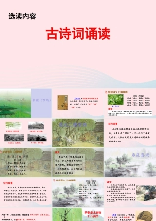 六年级语文下册 第六单元《古诗词诵读》精品课件 新人教版-新人教版小学六年级下册语文课件