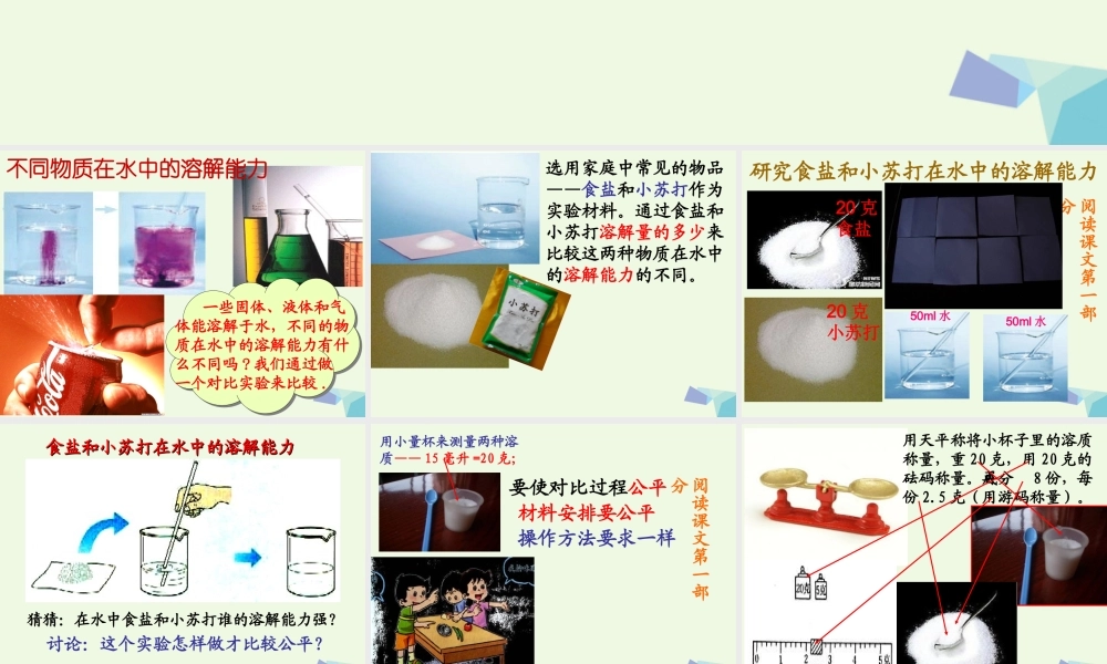 四年级科学上册 2.4 不同物质在水中的溶解能力课件1 教科版-教科版小学四年级上册自然科学课件