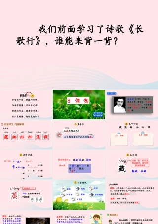 六年级语文下册 第三单元 8《匆匆》精品课件 新人教版-新人教版小学六年级下册语文课件
