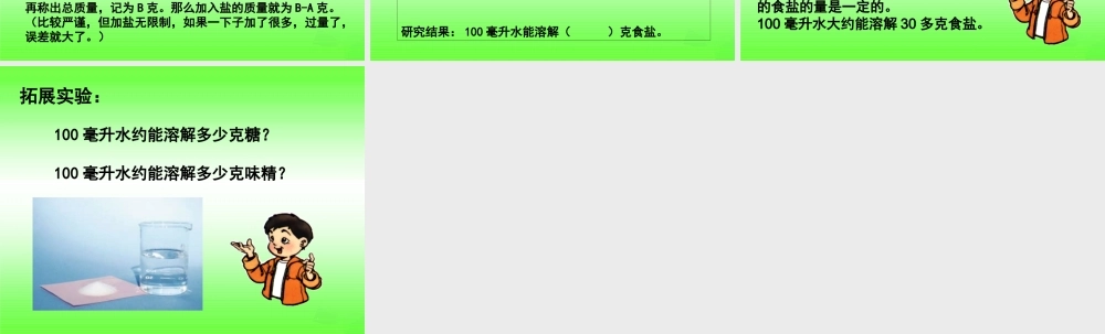 四年级科学上册 2.6 一杯水能溶解多少食盐课件1 教科版-教科版小学四年级上册自然科学课件