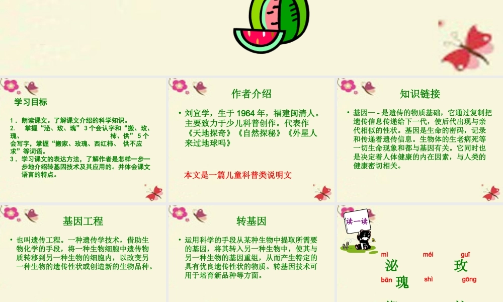 六年级语文下册 第3单元 12《种瓜得豆》课件6 语文S版-语文S版小学六年级下册语文课件