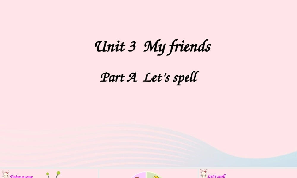 四年级英语上册 Unit 3 My friends Part A 第3课时备用课件+素材 人教PEP