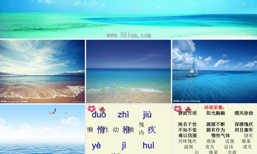 六年级语文下册 第3单元 13《海水为什么是蓝的》课件2 语文S版-语文S版小学六年级下册语文课件