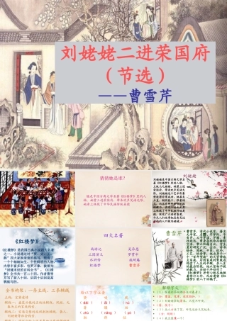 六年级语文下册《刘姥姥二进荣国府（节选）》课件1 长春版-长春版小学六年级下册语文课件