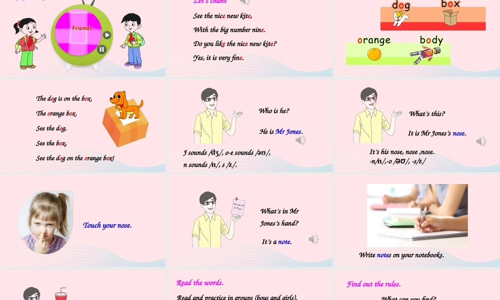 四年级英语上册 Unit 3 My friends Part A 第3课时上课课件+素材 人教PEP