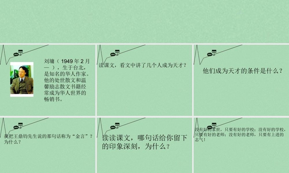 六年级语文下册《每个人都是天才》课件1 长春版-长春版小学六年级下册语文课件