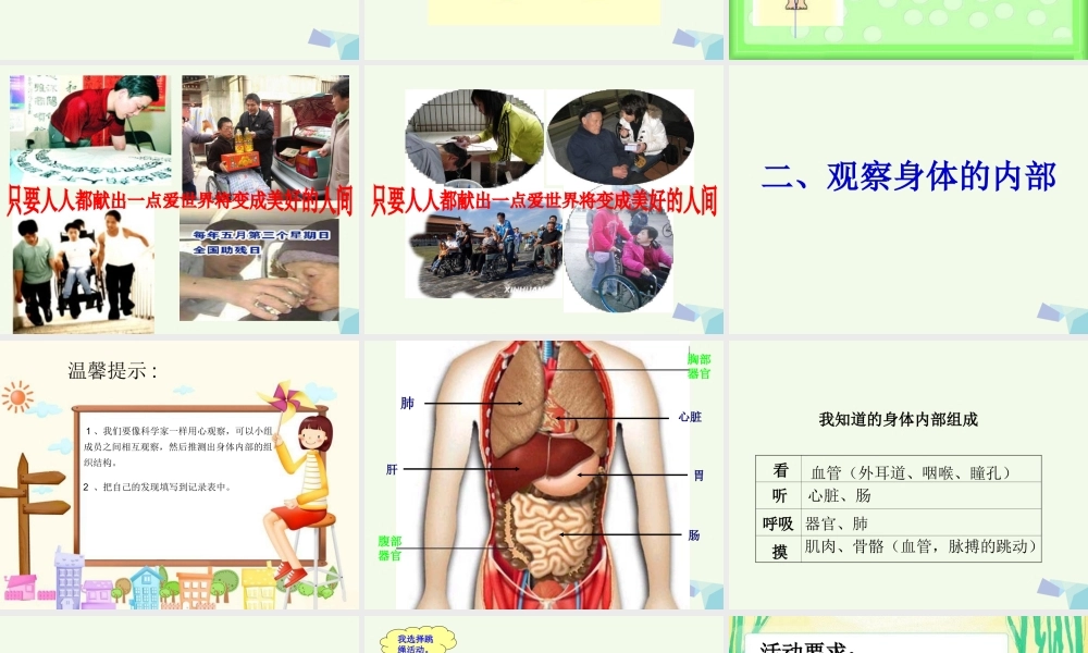 四年级科学上册 4.1 身体的结构课件1 教科版-教科版小学四年级上册自然科学课件