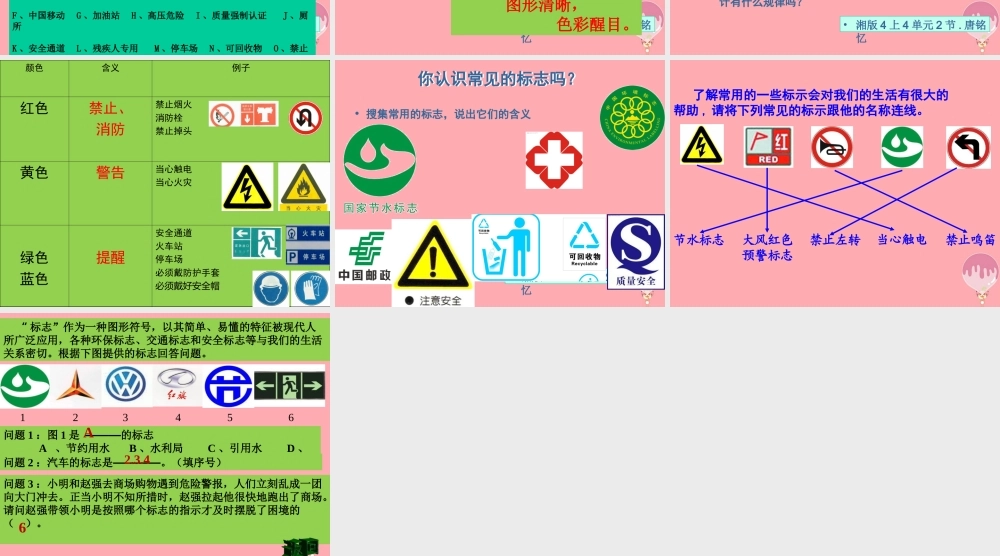 四年级科学上册 4.2 书信和标志牌课件3 湘教版-湘教版小学四年级上册自然科学课件