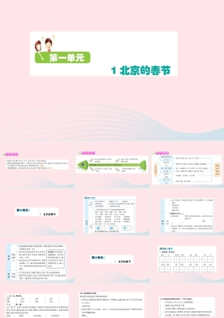六年级语文下册 第一单元 1 北京的春节课件1 新人教版-新人教版小学六年级下册语文课件