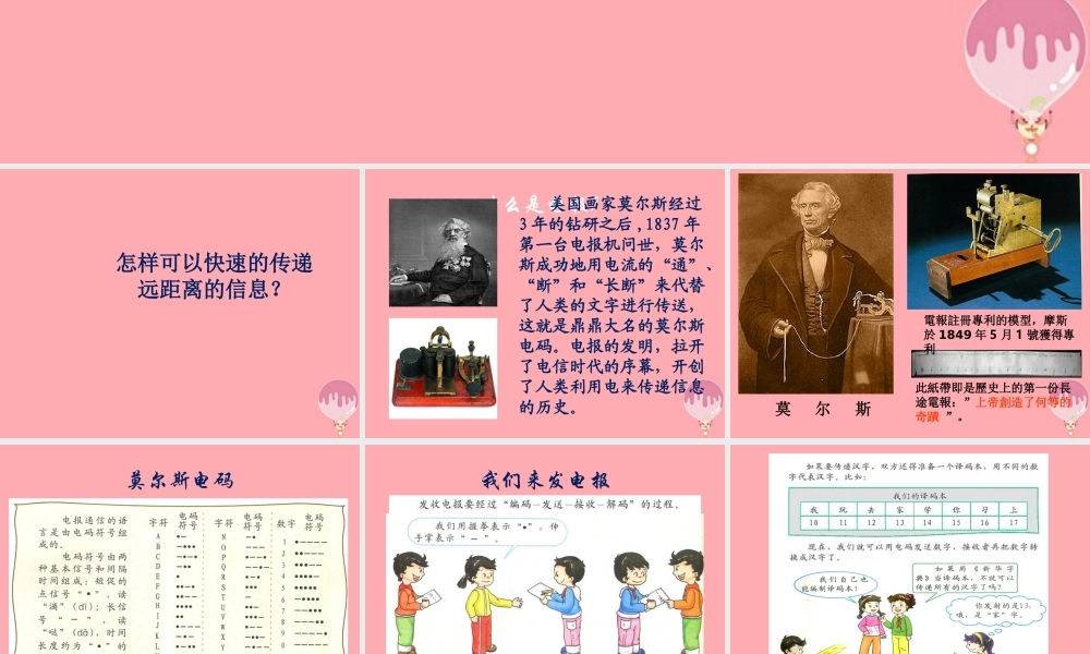 四年级科学上册 4.3 电报与电话课件1 湘教版-湘教版小学四年级上册自然科学课件