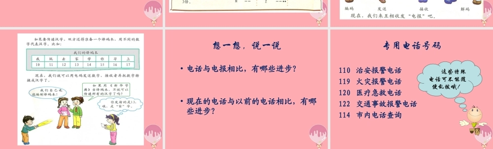 四年级科学上册 4.3 电报与电话课件2 湘教版-湘教版小学四年级上册自然科学课件