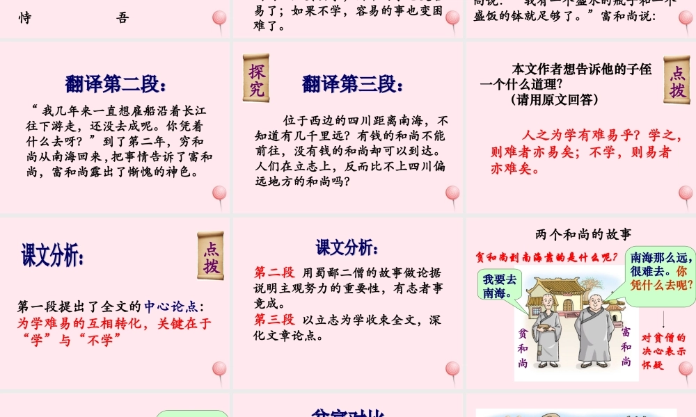 六年级语文下册《为学》教学课件（详细解读）