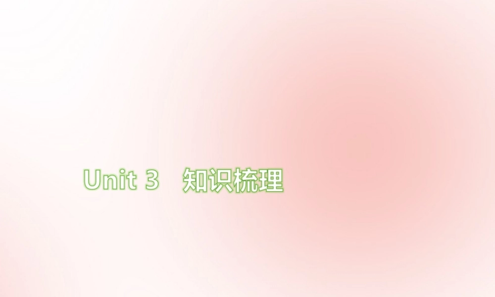 四年级英语上册 Unit 3 My friends知识梳理练习课件 人教PEP版-人教PEP小学四年级上册英语课件