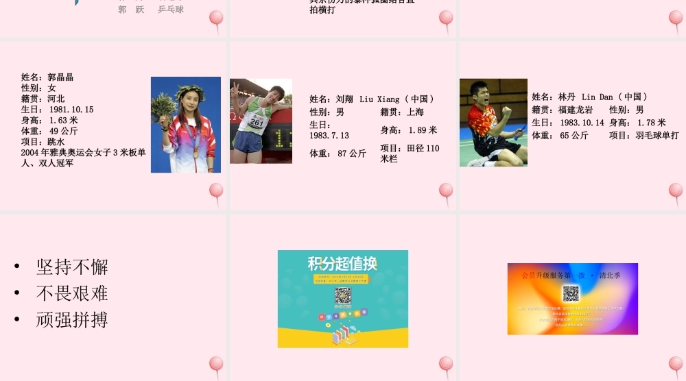 六年级语文下册《我喜欢的体育明星》教学课件 教科版-教科版小学六年级下册语文课件