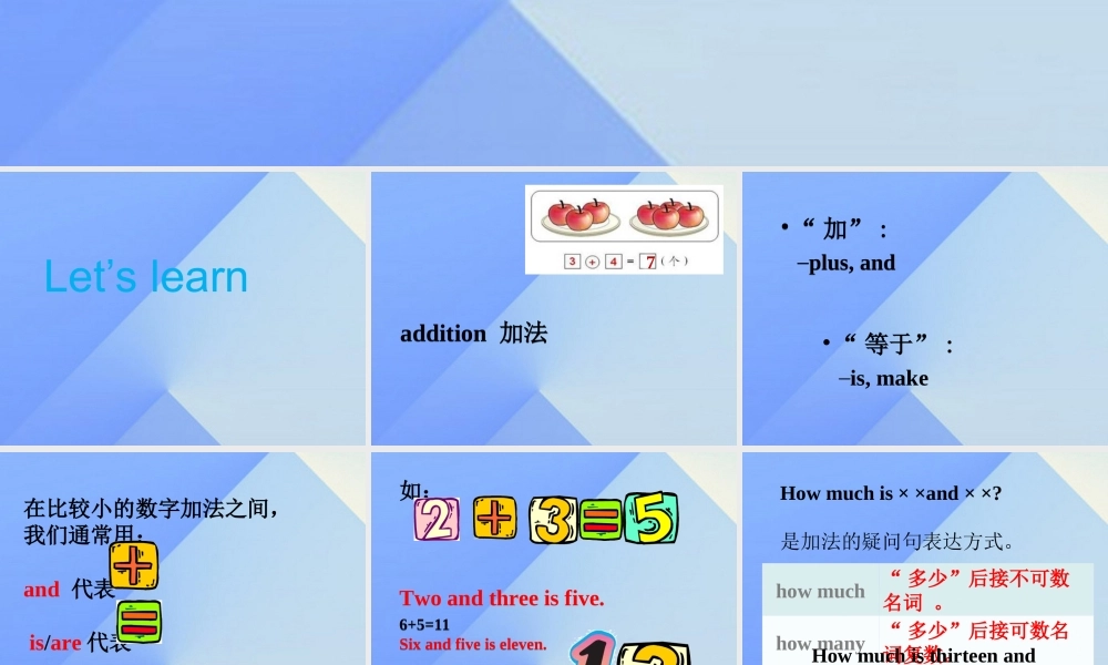 四年级英语上册 Unit 3 Numbers and animals Part B课件1 （新版）闽教版-闽教版小学四年级上册英语课件