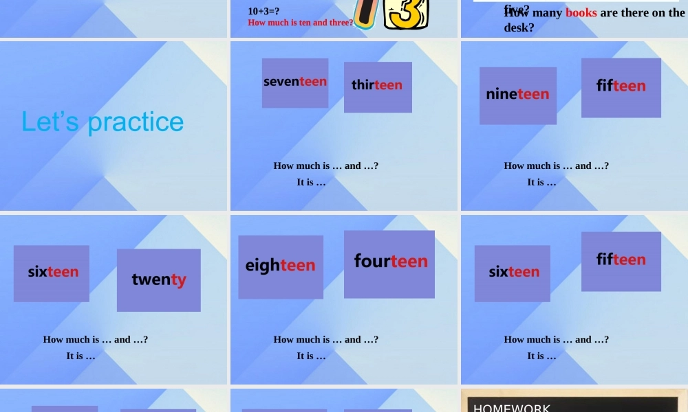 四年级英语上册 Unit 3 Numbers and animals Part B课件1 （新版）闽教版-闽教版小学四年级上册英语课件