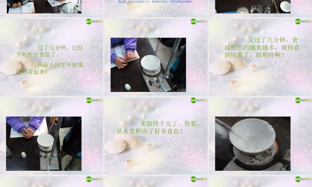 四年级科学上册 分离食盐与水的方法课件 教科版