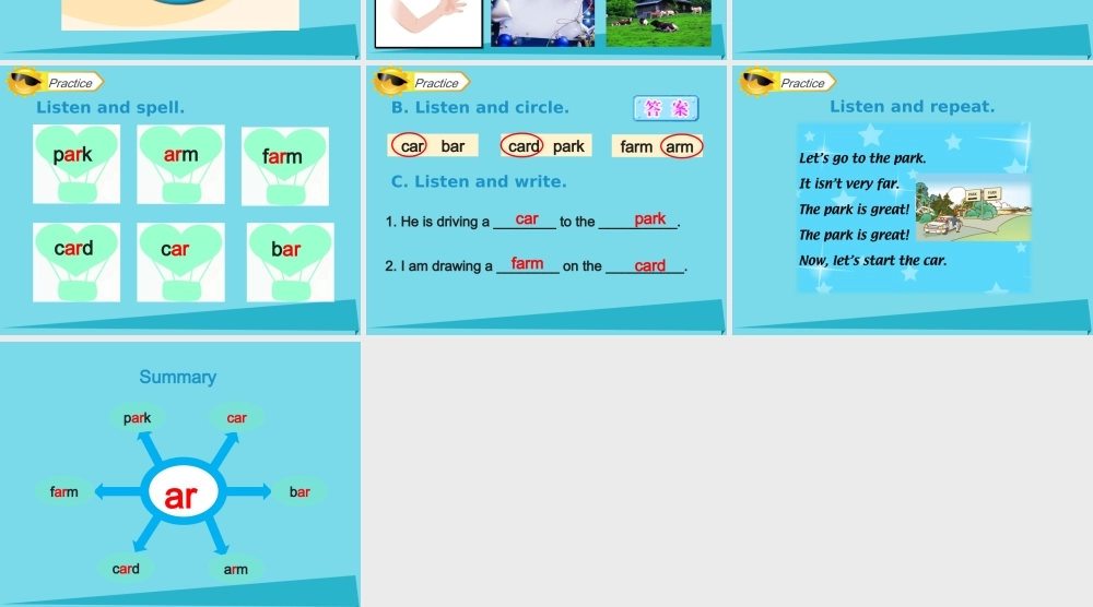 四年级英语上册 Unit 3 Transportation（Let’s Spell）课件 人教新起点-人教新起点小学四年级上册英语课件