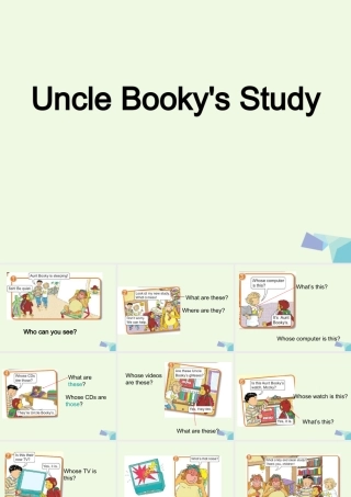四年级英语上册 Unit 3 Uncle Booky’s Study课件1 北师大版（三起）-北师大版小学四年级上册英语课件