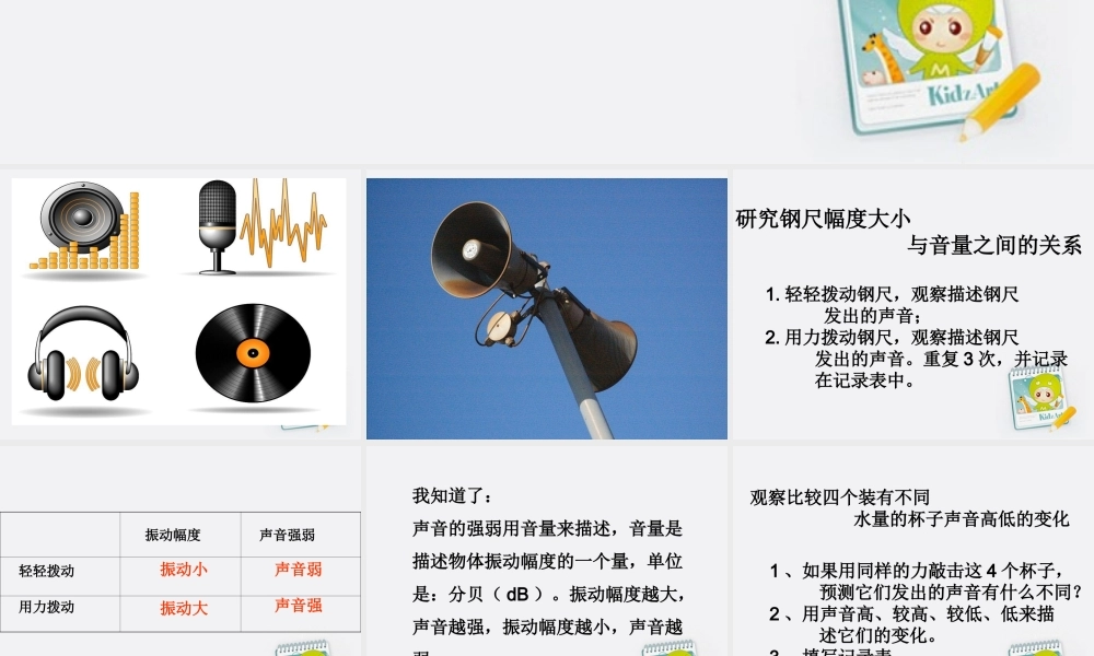 四年级科学上册 声音的变化1课件 教科版