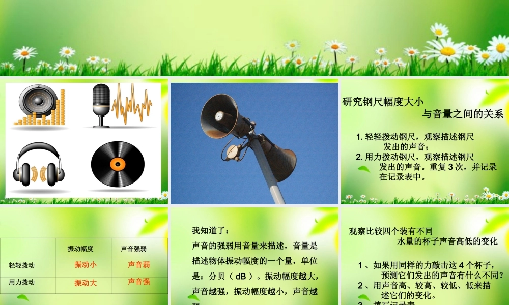 四年级科学上册 声音的变化1课件 首师大版