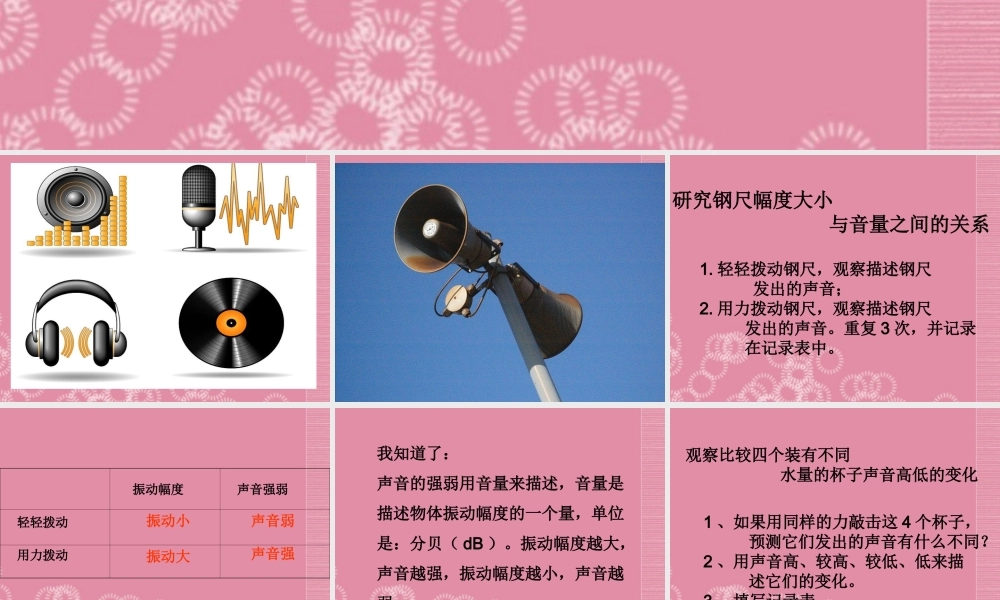 四年级科学上册 声音的变化课件 首师大版