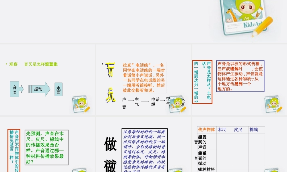 四年级科学上册 声音的传播 1课件 教科版