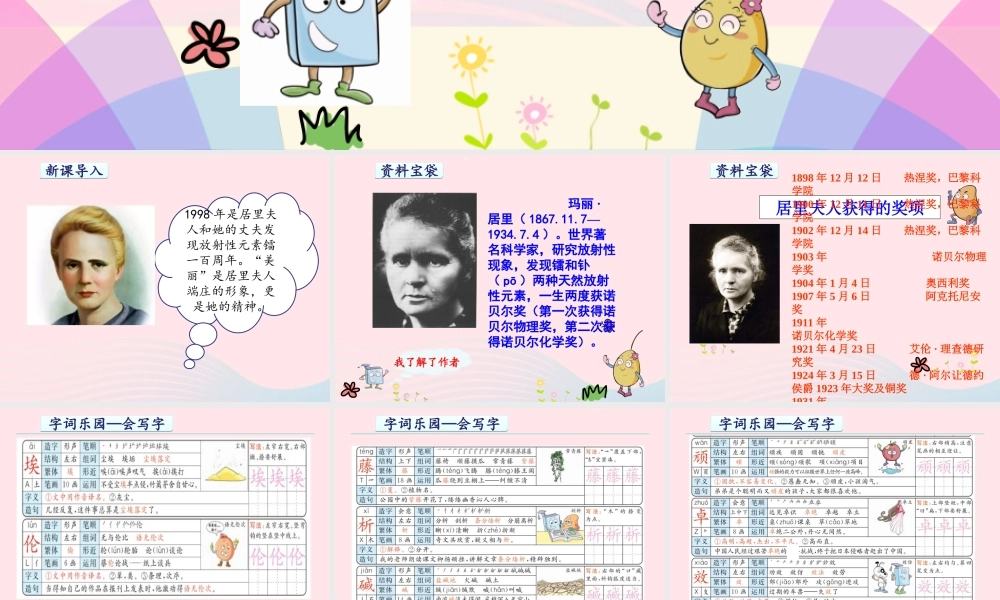 六年级语文下册 第五单元 18 跨越百年的美丽课件 新人教版-新人教版小学六年级下册语文课件