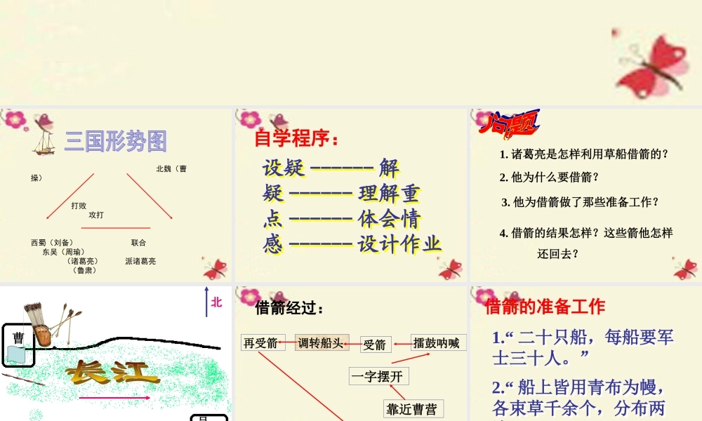 六年级语文下册《用奇谋孔明借箭》课件3 长春版-长春版小学六年级下册语文课件