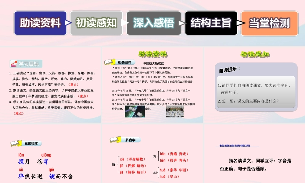 六年级语文下册 第五单元 19 千年梦圆在今朝课件1 新人教版-新人教版小学六年级下册语文课件