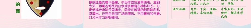 六年级语文下册 第一单元 4 藏戏教学课件 新人教版-新人教版小学六年级下册语文课件