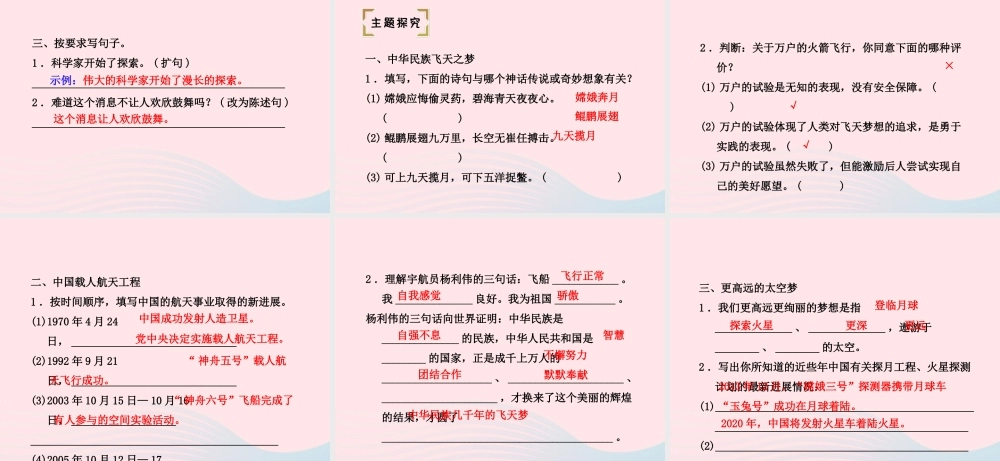 六年级语文下册 第五单元 19千年梦圆在今朝（第2课时）课件 新人教版-新人教版小学六年级下册语文课件