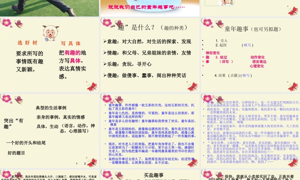 六年级语文下册 习趣事》课件2 苏教版-苏教级下册语文课件