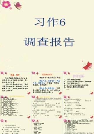 六年级语文下册 习作六《调查报告》课件3 苏教版-苏教版小学六年级下册语文课件