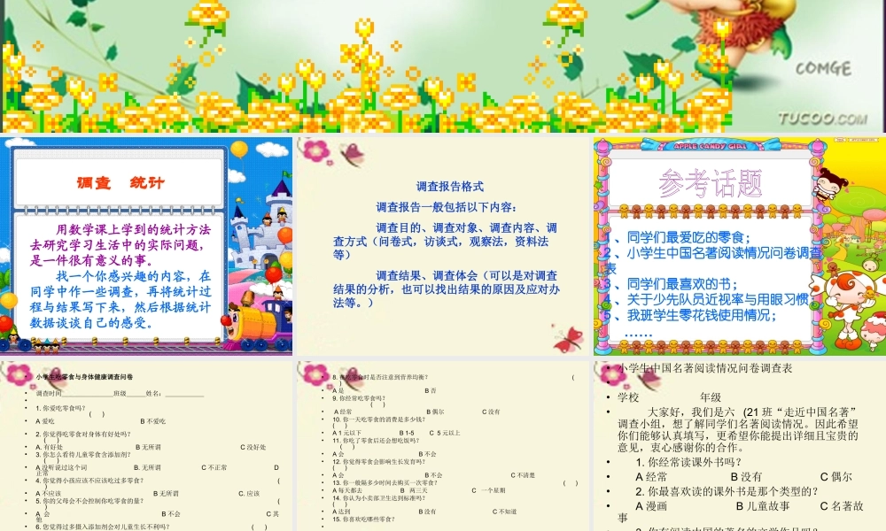 六年级语文下册 习作六《调查报告》课件5 苏教版-苏教版小学六年级下册语文课件