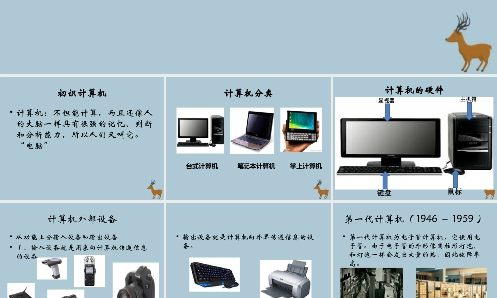 四年级信息技术上册 第二课《认识计算机》课件 河大版-河大版小学四年级上册信息技术课件