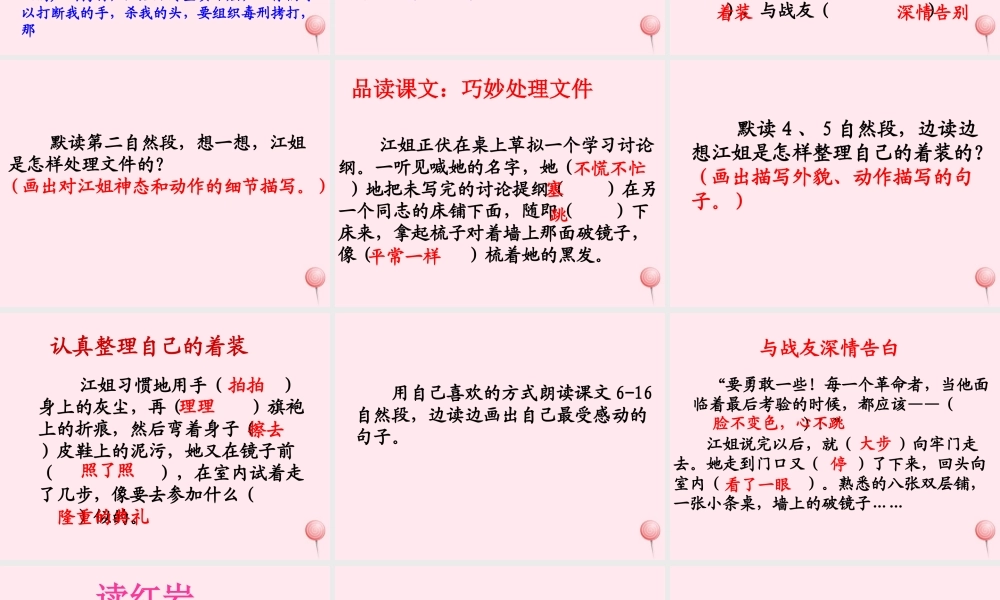 六年级语文下册《最后的时刻》教学课件（简要参考）