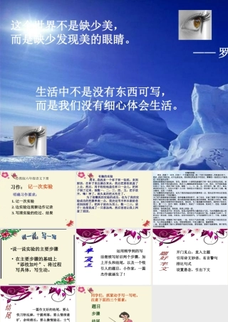 六年级语文下册 习作四《一个有趣的实验》课件3 苏教版-苏教版小学六年级下册语文课件