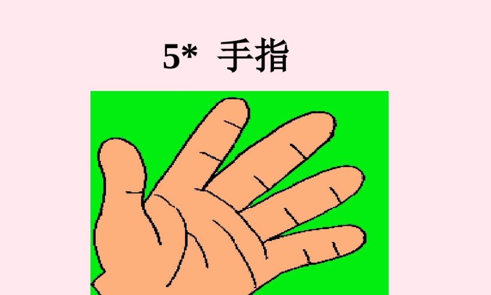 六年级语文下册 第一单元 5 手指课堂教学课件3 新人教版-新人教版小学六年级下册语文课件