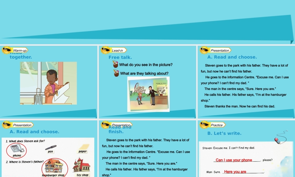 四年级英语上册 Unit 4 Asking for Help（Lesson 3）课件 人教新起点-人教新起点小学四年级上册英语课件