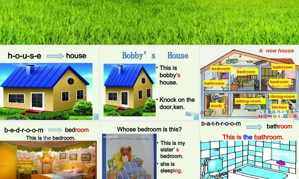 四年级英语上册 Unit 4 Bobby’s House课件1 北师大版（三起）-北师大版小学四年级上册英语课件