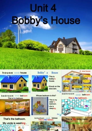 四年级英语上册 Unit 4 Bobby’s House课件1 北师大版（三起）-北师大版小学四年级上册英语课件